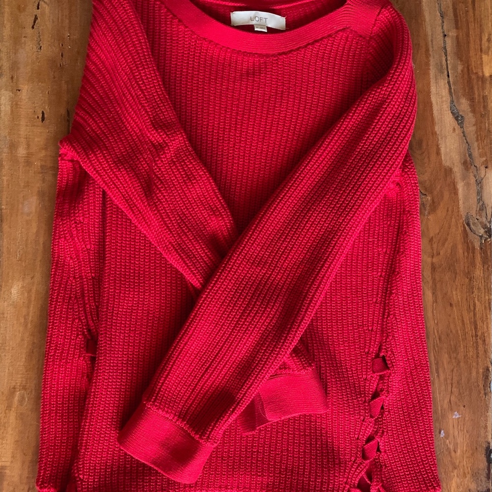 Red Loft Sweater